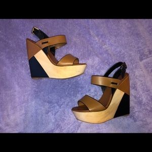 Aldo Size 6/7 Chunky Wedge Heels